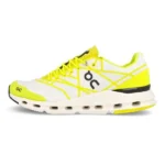 White and yellow shoes On Cloud Nova